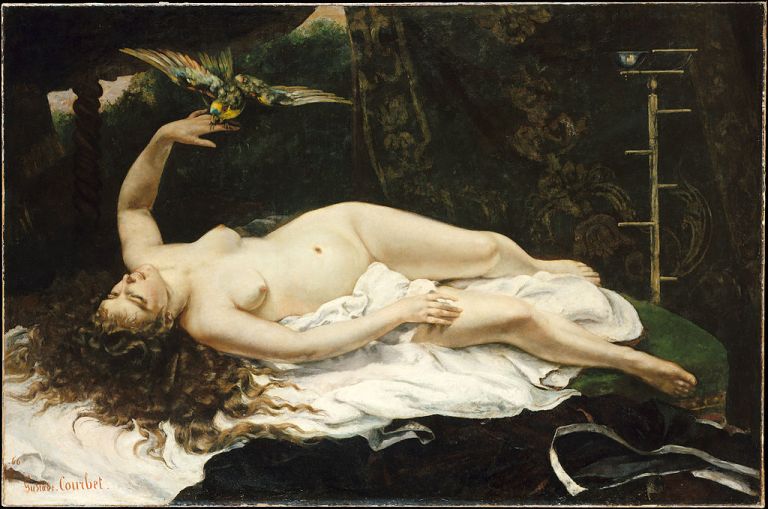 1866_gustave_courbet_-_woman_with_a_parrot