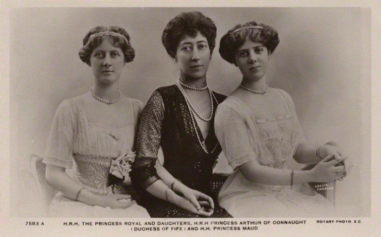 NPG x47143; Princess Louise, Duchess of Fife and her daughters by Lallie Charles (nÈe Charlotte Elizabeth Martin), published by  Rotary Photographic Co Ltd