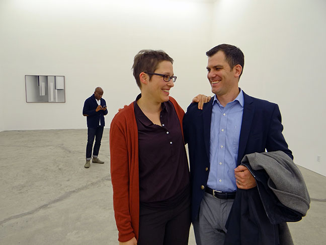 miriam-bohm-her-art-with-gallery-director-kent-baer-at-ratio-3-gallery