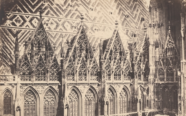 Andreas Groll, new shields on the southern facade of St. Stephen's Cathedral in Vienna 1855