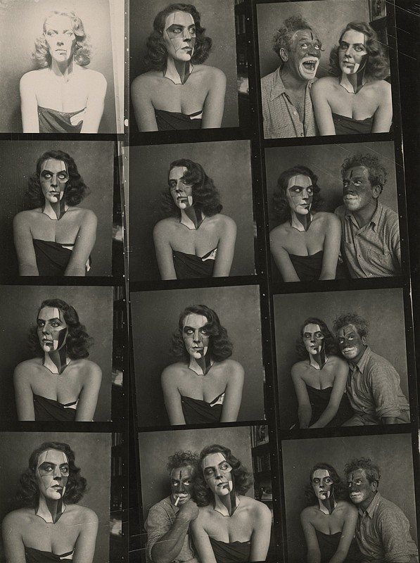 Josef Breitenbach, Portraits with Make Up, New York, c. 1945 Vintage gelatin silver print, 9 1:2 x 6 15:16 in. (24.1 x 17.6 cm)