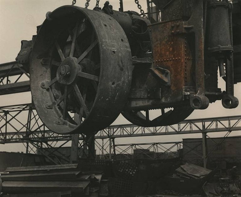 Josef Breitenbach, What About Steel?, New Jersey, 1942 Vintage toned gelatin silver print, 10 1:2 x 13 in. (26.7 x 33 cm)