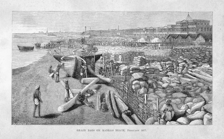 Lithograph based on W. W. Hooper_s photograph, from William Digby, The Famine Campaign in Southern India, 1878