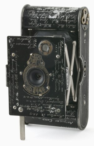 Vest pocket Kodak camera belonging to Sergeant P E Virgoe