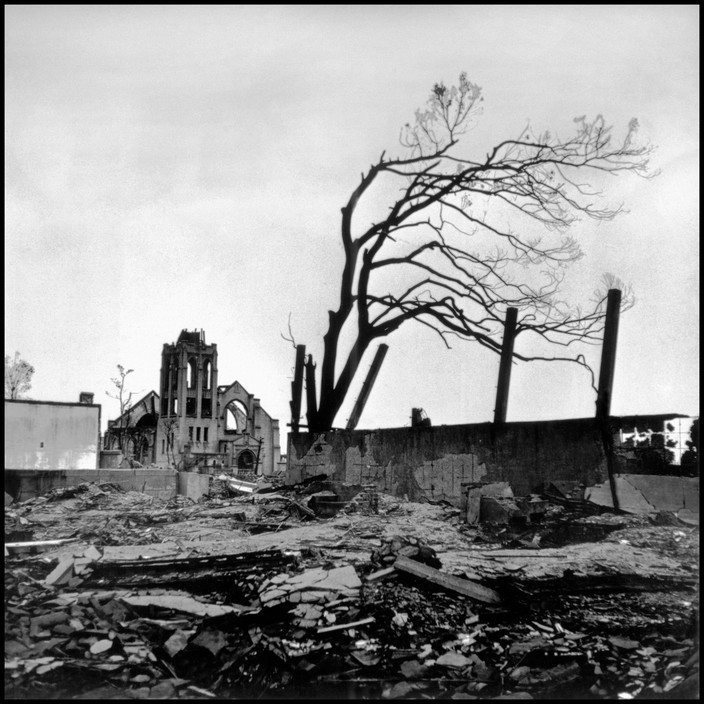 JAPAN. Hiroshima. 1945. Destruction caused by the atomic bomb blast.