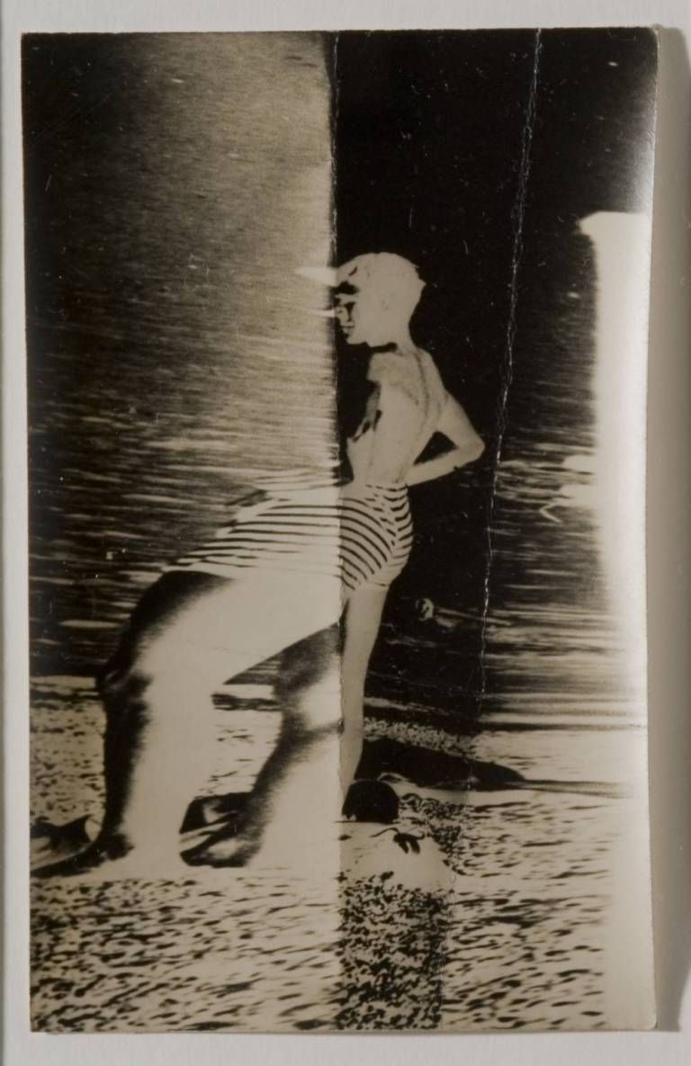 Stressed Photograph of a Bather circa 1950 by Nigel Henderson 1917-1985