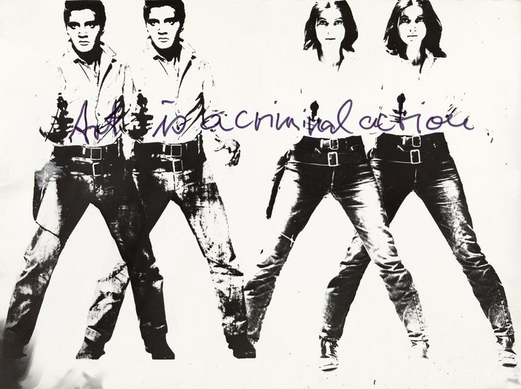 Ulrike Rosenbach Art is a Criminal Action No 4, 1969 S:W-Fotografie auf Barytpapier : b:w photography on barit paper