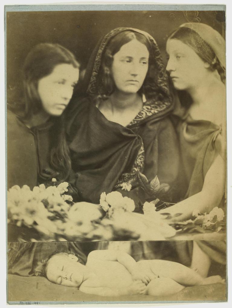 Daughters of Jerusalem and Child Object- Photograph Place of origin- Isle of Wight (photographed) Date- 1865 (photographed)