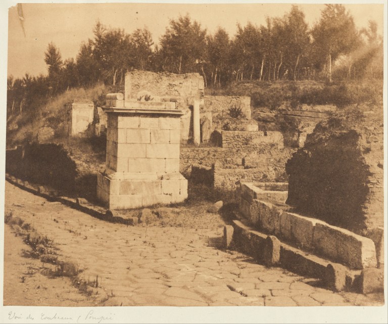Firmin Eugène Le Dien (French, 1817 - 1865) (1817 - 1865) – photographer (French) Details of artist on Google Art Project Title [Street of Tombs, Pompeii] Object type Print Date 1853