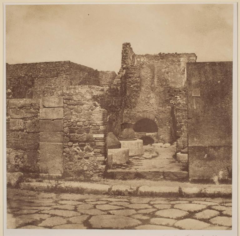 Gustave Le Gray Pompeii Public Forum 1855 (ca) Albumenized salted paper print 24.4 x 24.3 cm George Eastman Museum