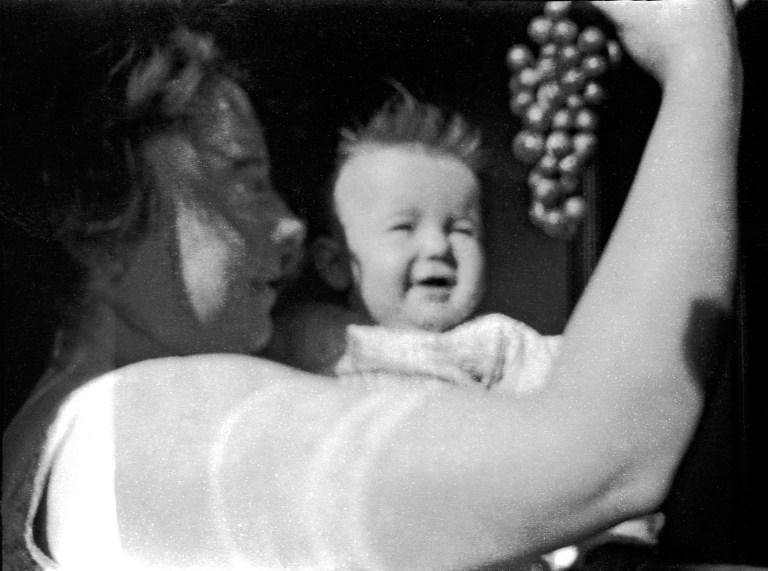 Maurice Denis Marthe offering Bernadette a bunch of grapes, Le Pouldu 1890, 15 September Negative on nitrate cellulose film 1 1:2 x 2 1:4 ins Musée d'Orsay