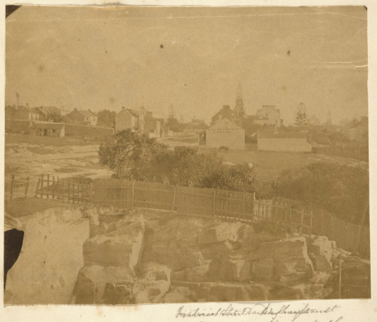 Darlinghurst, Woolloomooloo lies in the background