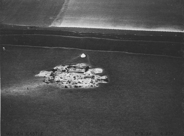 Excavations of Roman Temple and House,Site B, taken 8 Sept 1934