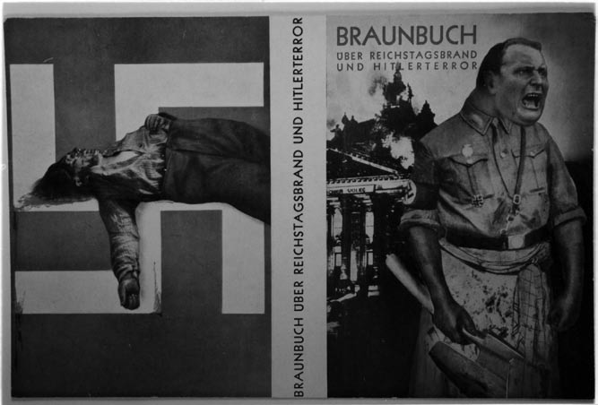 John Heartfield, original jacket of The Brown Book of the Reichstag Fire and Hitler Terror. Akademie der Künste, Berlin