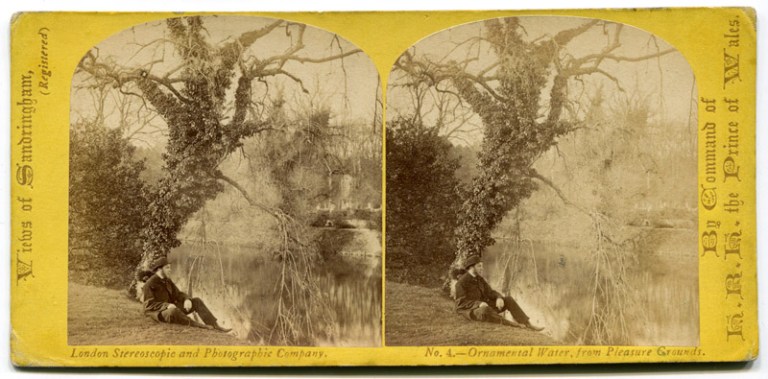 Stereoview of Sandringham, circa 1863
