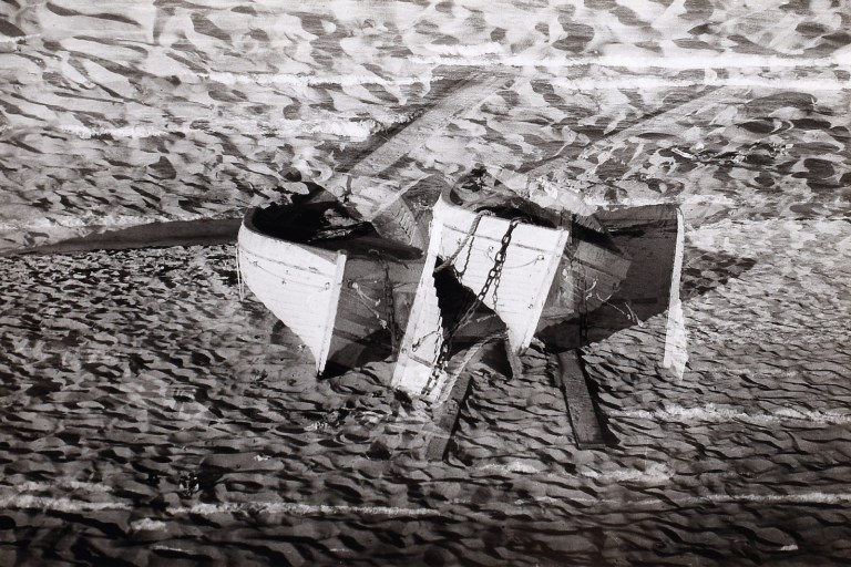 Josef Prošek Proměna , 1962 vintage gelatin silver print 20 × 29,4 cm