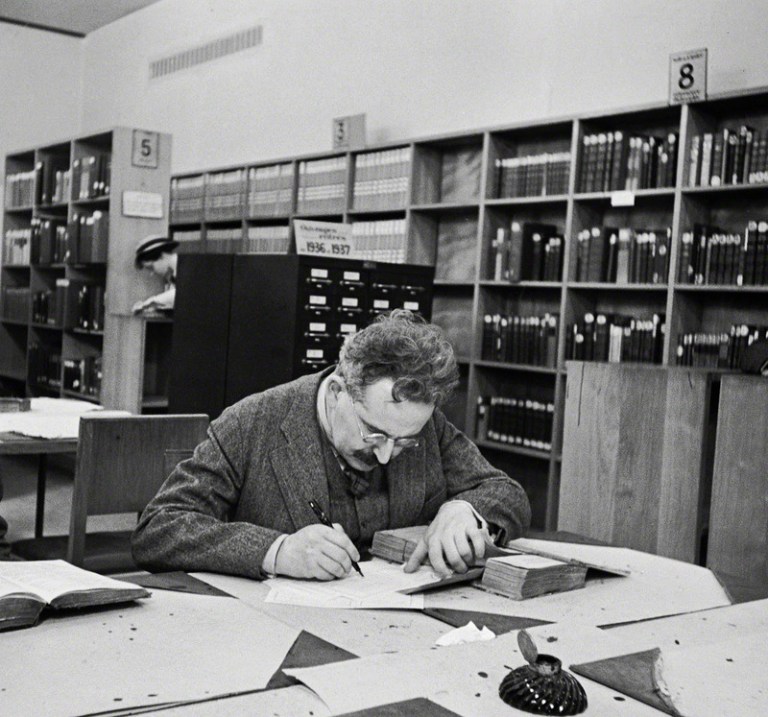 Walter Benjamin in der Pariser Nationalbibliothek