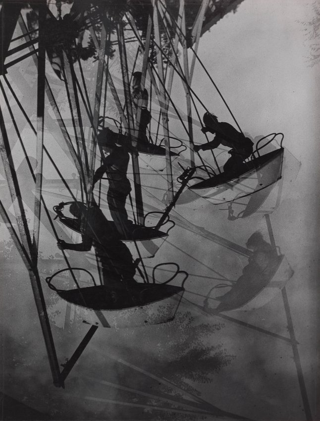 Luna Park (Swing Boats) Artist name Károly Escher Date created ca. 1932 Classification photograph Medium gelatin silver print Dimensions 11 1:2 in. x 8 3:4 in. (29.21 cm x 22.23 cm)