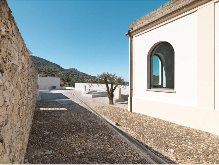 Museo Nivola, restored bath-house building