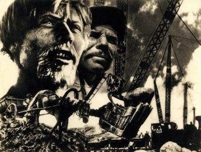 Max Alpert, El Lissitzky Arbeiter und Bauer , 1931, printed later gelatin silver print 19,5 x 25,4cm