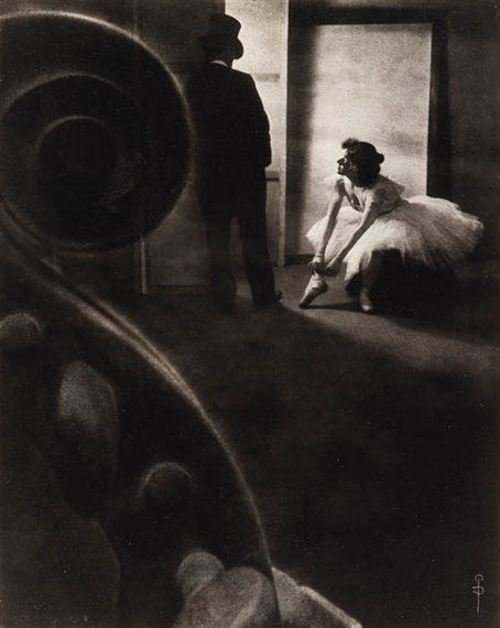 Pierre Dubreuil Behind the Scenes , 1902 Oil print 9 x 7in. (24.2 x 19.1cm.)