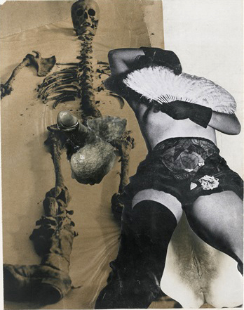 Untitled (no. 9 from Emilie comes to me in a dream) (Bez názvu (Č.9 z Emilie přichází Ke mně ve snu)) , 1933 Medium- collage of half-tone cut-outs and original photographs, mntd S