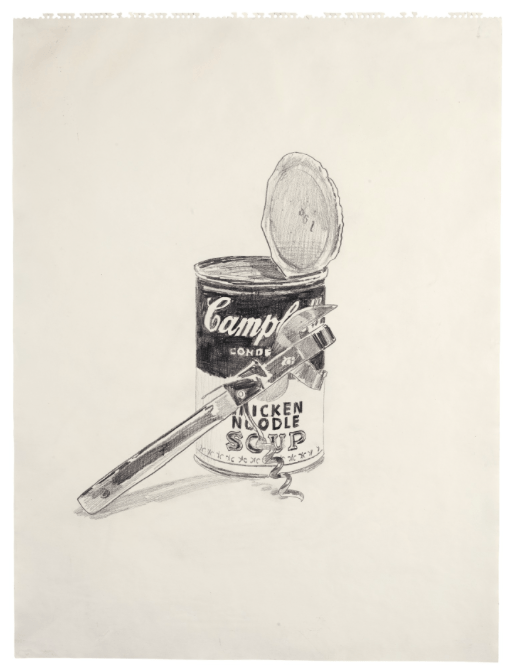 Andy Warhol CAMPBELL'S SOUP CAN AND CAN OPENER SOLD. 1,215,000 USD