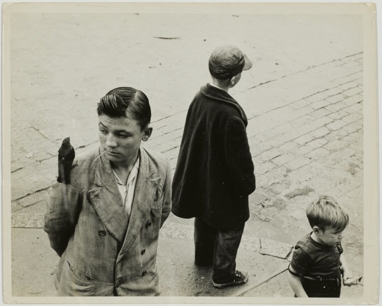 Edward Wallowitch Boys in the street, Circa 1955 Gelatin silver print 19.2 x 23.4 cm