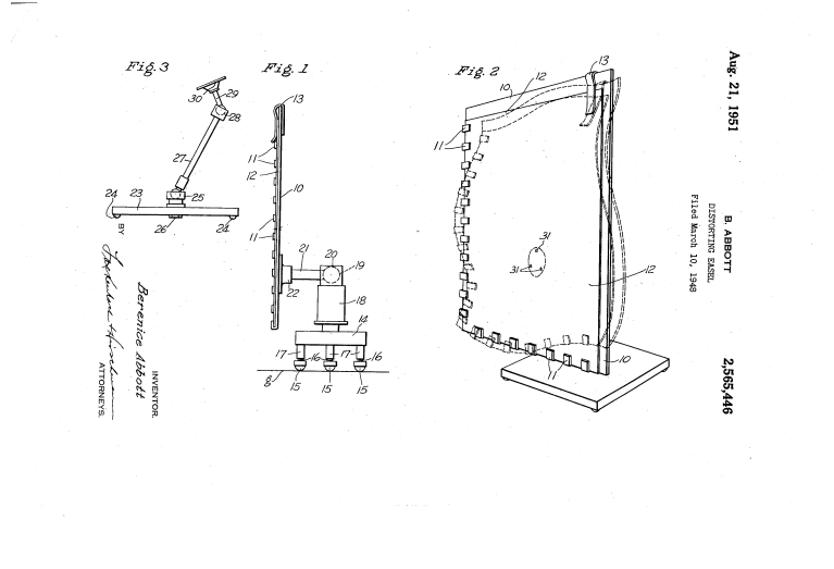 Berenice Abbott easel