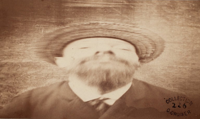 Louis Ducos du Hauron Self-Portrait Transformation 1888-1889 Albumen silver print, from glass negative 6.2 x 10.8 cm (2 7:16 x 4 1:4 ins) George Eastman Museum