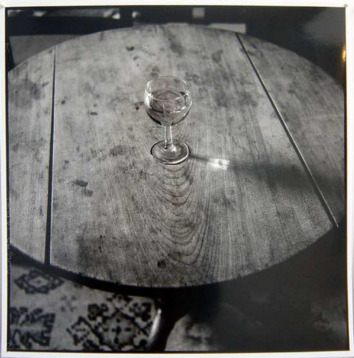 Bill Culbert Wine glass with window, France, 2002 silver gelatin prints 40.5 × 40.5cm Edition of 25