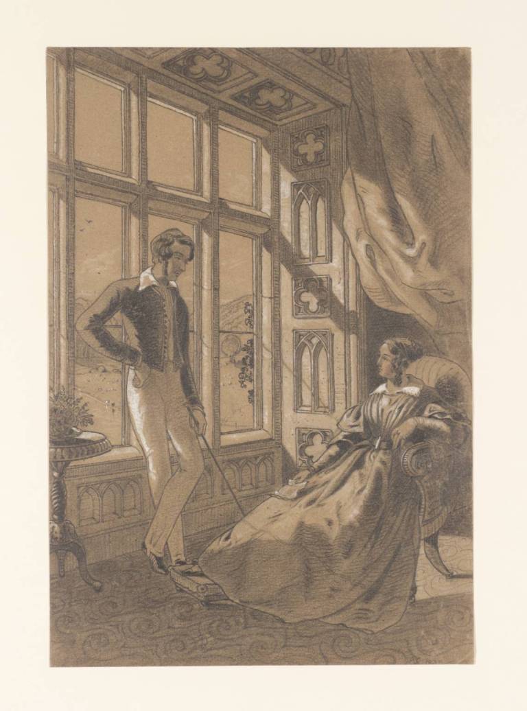 [title not known] Verso: Sketch 1840 by Elizabeth Rigby (Lady Eastlake) 1809-1893