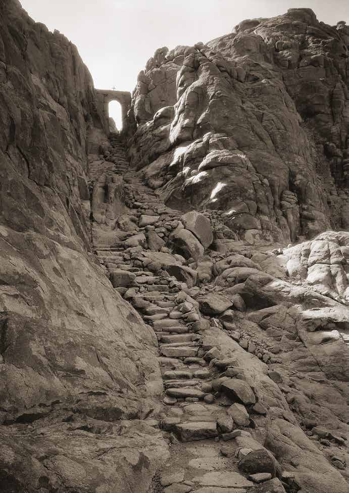 Sinai. Stone stairway and Gate of Confession, 28.05.1933, Roussen Collection B.cat- 7518.