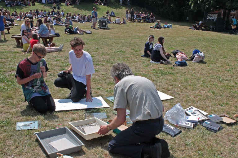 11.7.13 Arts Festival at college. Sunprints-1