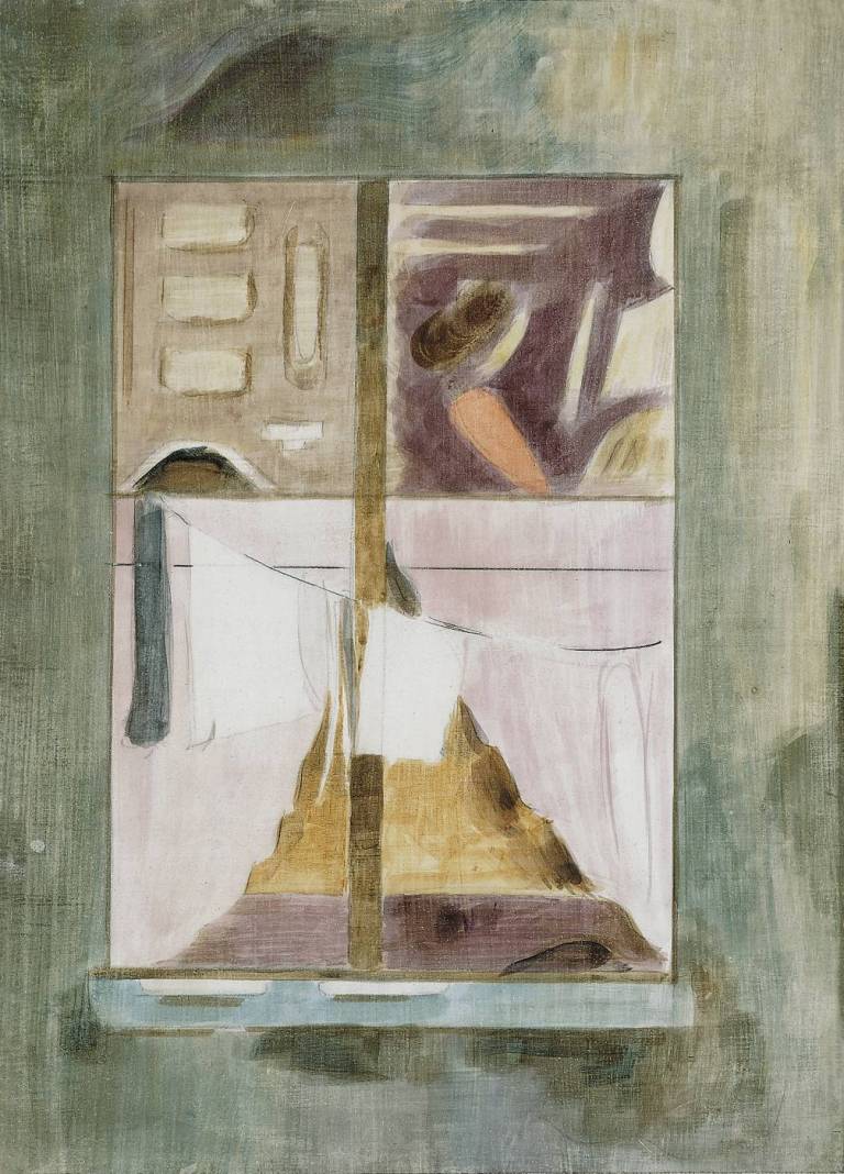1_Oskar_Schlemmer_Am Fenster_Fensterbild_IX_1942_vdhMuseum