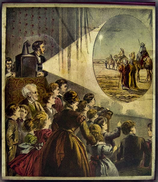 a magic lantern show. (Image credit- Bill Douglas, Cinema Museum:University of Exeter