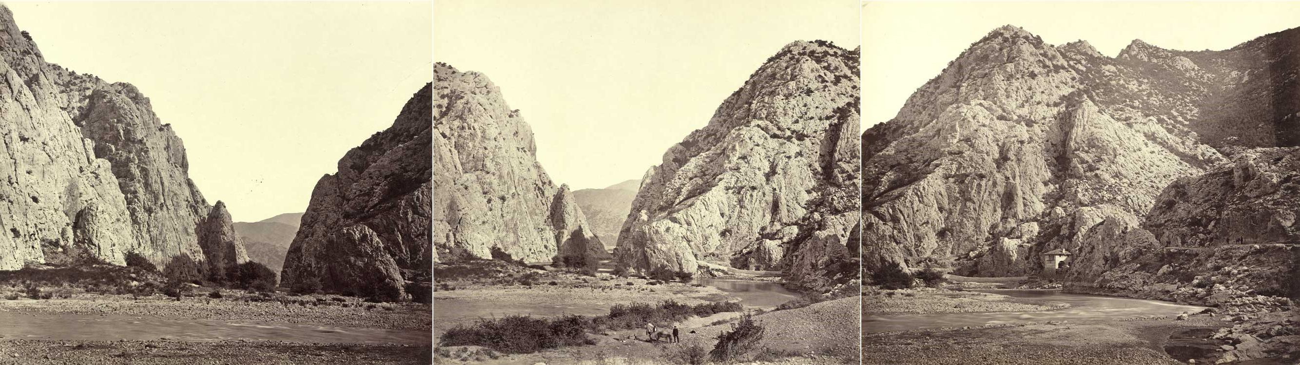 Josef Székely VUES IV 41095 Demir Kapi- gorge of the Vardar seen from the north. October 1863