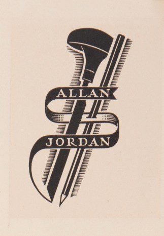 Allan Jordan woodcut