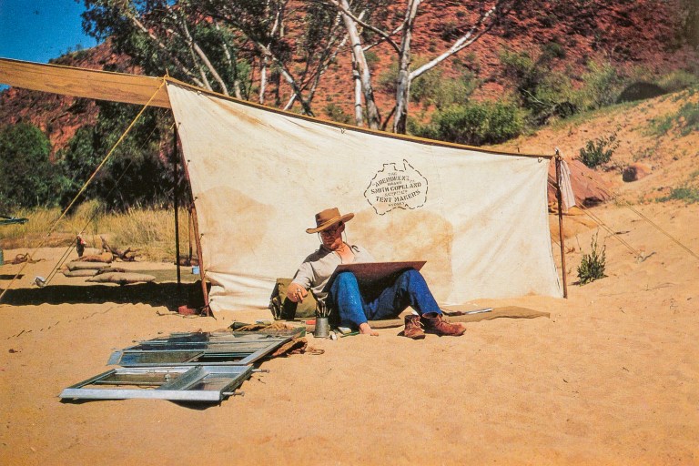 Frontispiece Drysdale at the Glen Helen Camp Northern Territory, August 1956 Photograph by Tim Drysdale