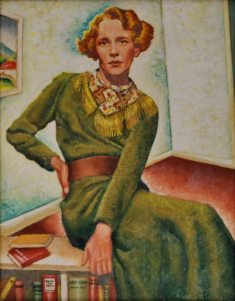 Noel Rubie (Australian, 1901-1976). [Portrait Of A Woman] 1936. Oil on canvas on board, signed and dated lower right, 43.8 x 35.7cm