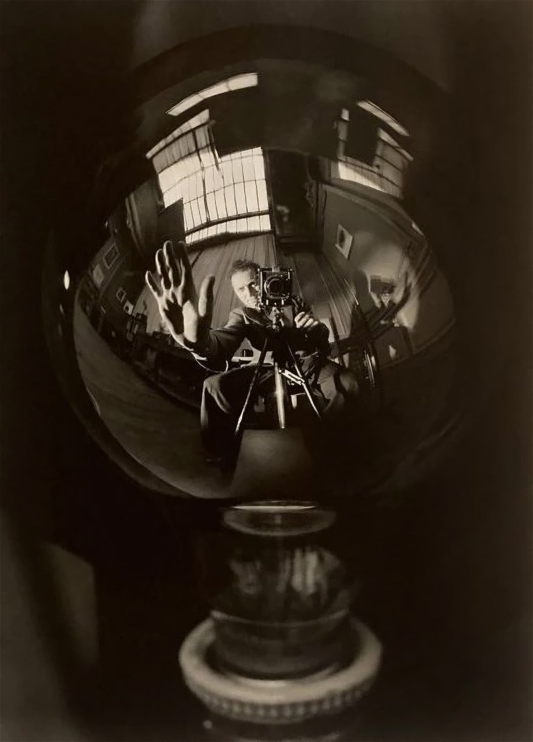 Andre Steiner Self-portrait in his studio, 1930s., 1930s silver exhibition print Photography 11.5 x 8