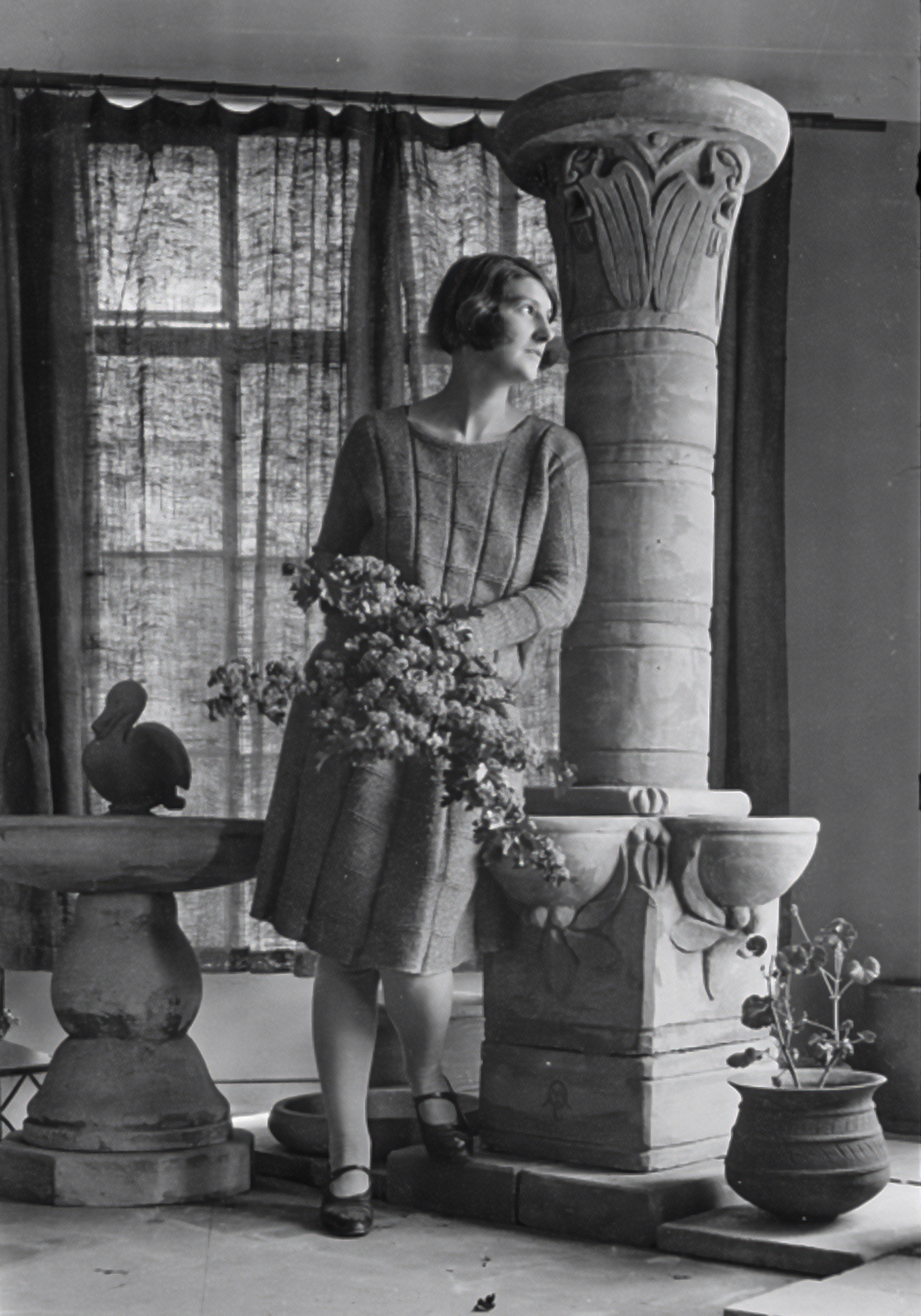 Michael O’Connell – concrete birdbath, fountain, and pot with Ella Moody, Australia